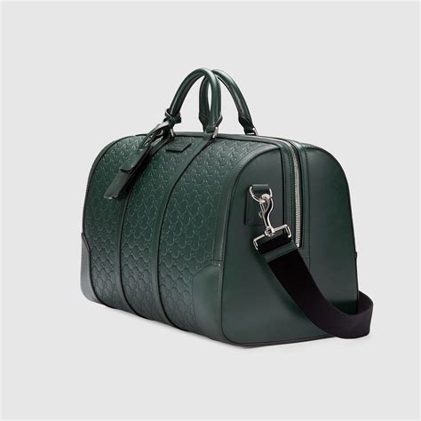 gucci signature leather duffle review|genuine Gucci duffle bags.